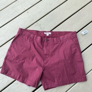NWT Goodthreads - Mens burgundy shorts, Size: 38